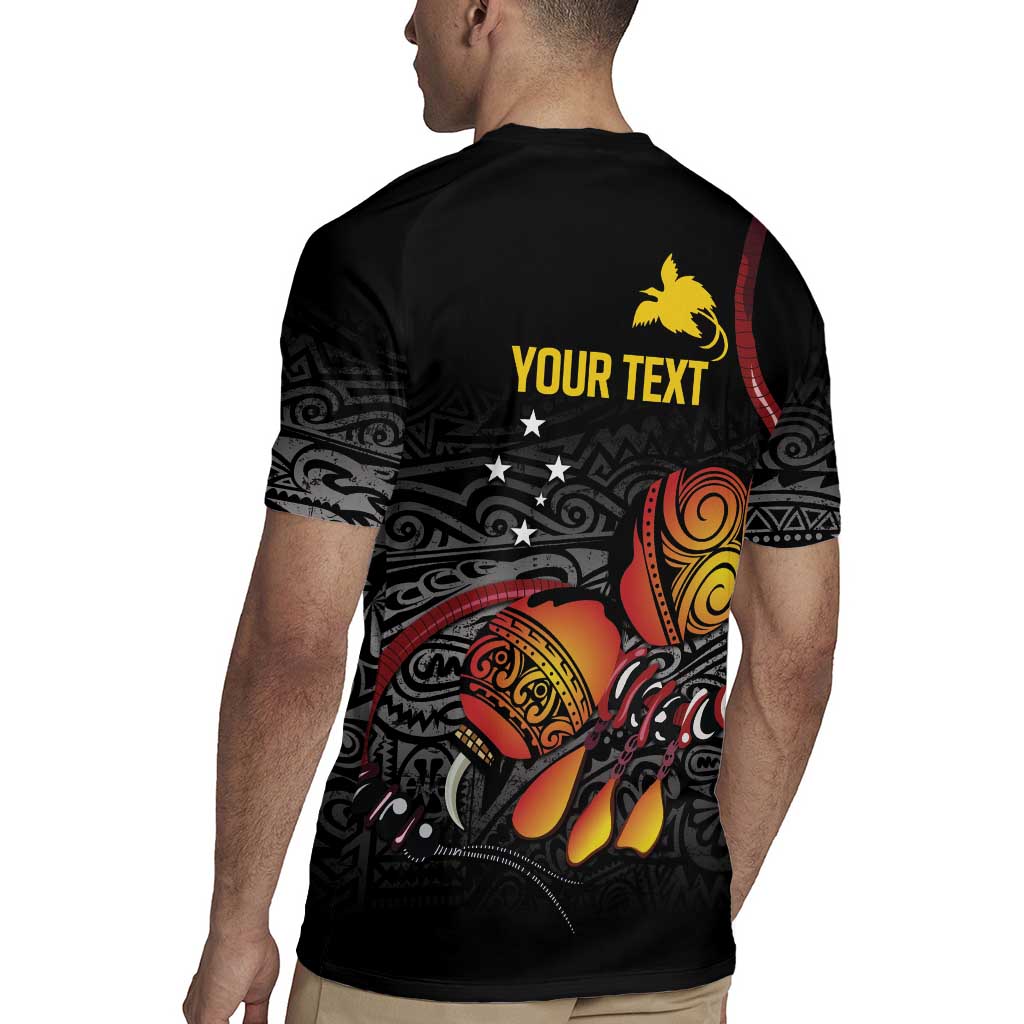 Personalized Papua New Guinea Milne Bay Rugby Jersey Bagi Necklace Mix Lime Pot Grunge