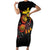 Personalized Papua New Guinea Milne Bay Short Sleeve Bodycon Dress Bagi Necklace Mix Lime Pot Grunge