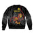 Personalized Papua New Guinea Milne Bay Sleeve Zip Bomber Jacket Bagi Necklace Mix Lime Pot Grunge