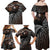 Aotearoa Maori - Australia Indigenous Family Matching Off Shoulder Maxi Dress and Hawaiian Shirt Koiri Whakairo Mix Aboriginal Art - Polynesian Pride