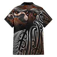 Aotearoa Maori - Australia Indigenous Family Matching Puletasi and Hawaiian Shirt Koiri Whakairo Mix Aboriginal Art LT7 - Polynesian Pride