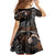 Aotearoa Maori - Australia Indigenous Family Matching Short Sleeve Bodycon Dress and Hawaiian Shirt Koiri Whakairo Mix Aboriginal Art - Polynesian Pride