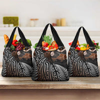 Aotearoa Maori - Australia Indigenous Grocery Bag Koiri Whakairo Mix Aboriginal Art - Polynesian Pride