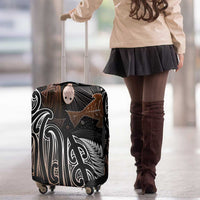 Aotearoa Maori - Australia Indigenous Luggage Cover Koiri Whakairo Mix Aboriginal Art - Polynesian Pride