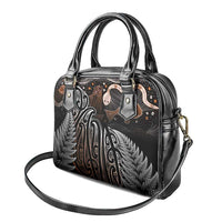 Aotearoa Maori - Australia Indigenous Shoulder Handbag Koiri Whakairo Mix Aboriginal Art - Polynesian Pride