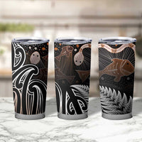 Aotearoa Maori - Australia Indigenous Tumbler Cup Koiri Whakairo Mix Aboriginal Art - Polynesian Pride