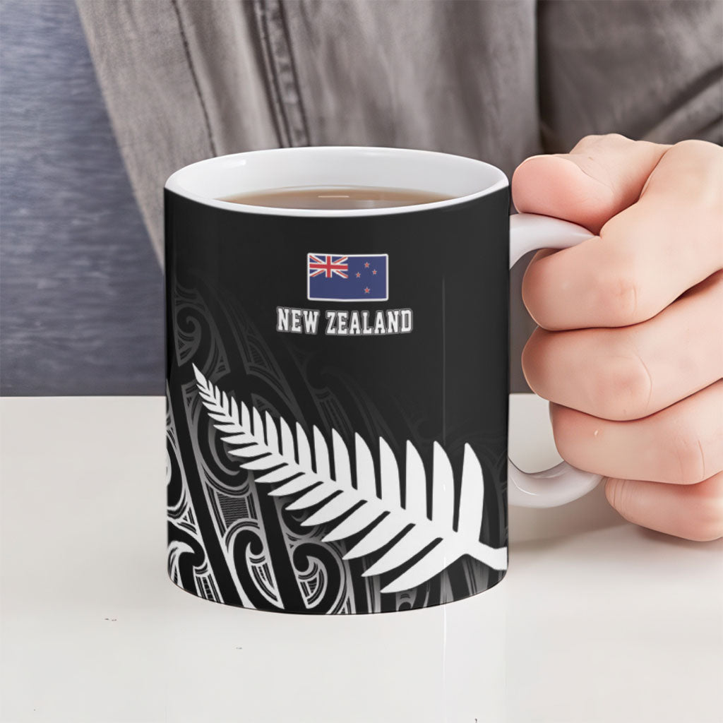 Rugby South Africa New Zealand Greatest Rivals Ceramic Mug Tribal Motifs LT7 - Polynesian Pride