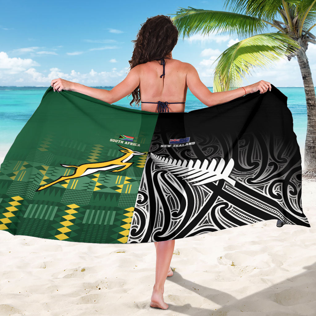 Rugby South Africa New Zealand Greatest Rivals Sarong Tribal Motifs LT7 - Polynesian Pride