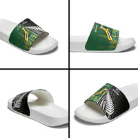 Rugby South Africa New Zealand Greatest Rivals Slide Sandals Tribal Motifs LT7 - Polynesian Pride