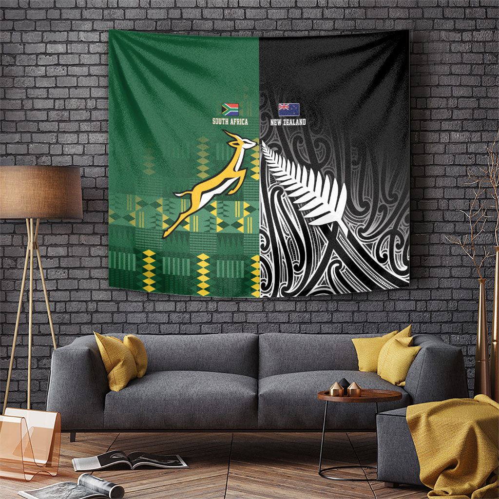 Rugby South Africa New Zealand Greatest Rivals Tapestry Tribal Motifs LT7 Multicolor - Polynesian Pride
