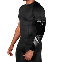 Aotearoa Maori Rugby Custom Arm Sleeves Kapa O Pango LT7 - Polynesian Pride