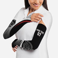 Aotearoa Maori Rugby Custom Arm Sleeves Kapa O Pango LT7 - Polynesian Pride