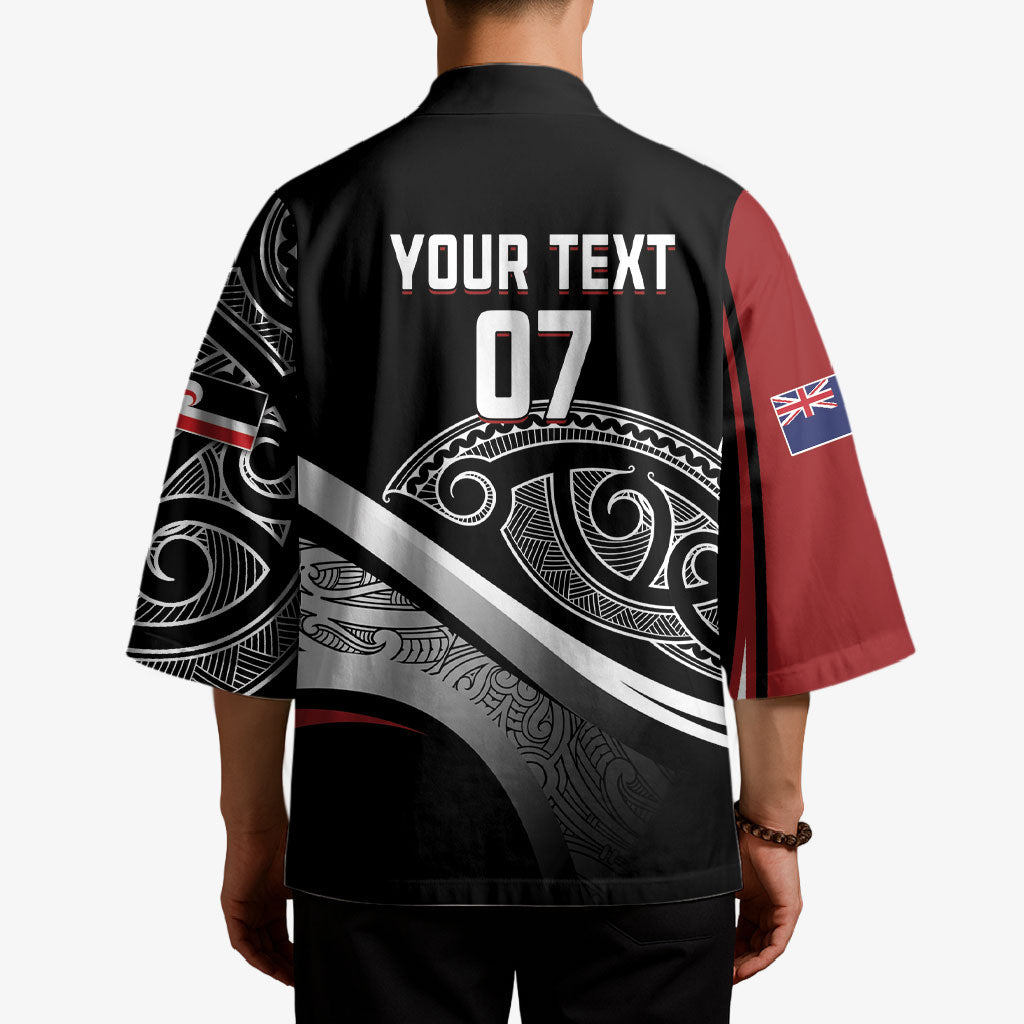 Aotearoa Maori Rugby Custom Kimono Kapa O Pango LT7 - Polynesian Pride