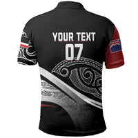Aotearoa Maori Rugby Custom Polo Shirt Kapa O Pango LT7 - Polynesian Pride
