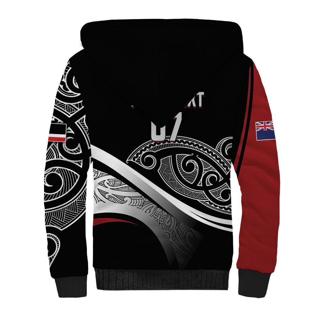 Aotearoa Maori Rugby Custom Sherpa Hoodie Kapa O Pango LT7 - Polynesian Pride