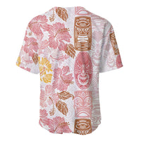 Christmas Aloha Hawaii Tiki Baseball Jersey Hibiscus Spring Colors - Polynesian Pride