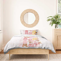 Christmas Aloha Hawaii Tiki Bedding Set Hibiscus Spring Colors - Polynesian Pride