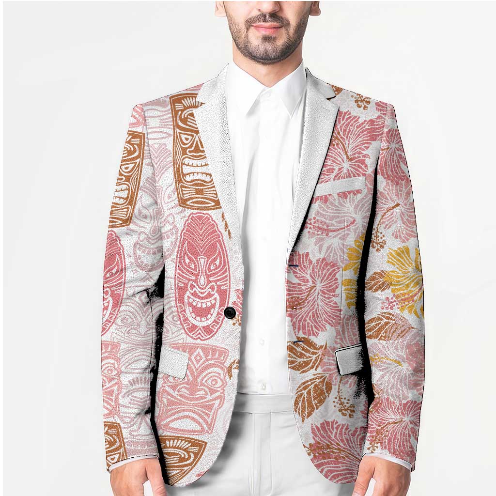 Christmas Aloha Hawaii Tiki Blazer Hibiscus Spring Colors - Polynesian Pride