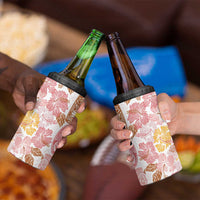 Christmas Aloha Hawaii Tiki 4 in 1 Can Cooler Tumbler Hibiscus Spring Colors - Polynesian Pride