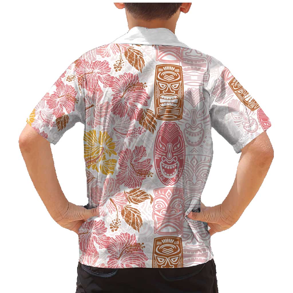 Christmas Aloha Hawaii Tiki Family Matching Mermaid Dress and Hawaiian Shirt Hibiscus Spring Colors - Polynesian Pride