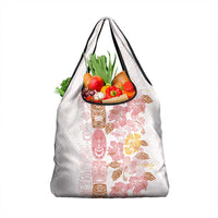 Christmas Aloha Hawaii Tiki Grocery Bag Hibiscus Spring Colors - Polynesian Pride