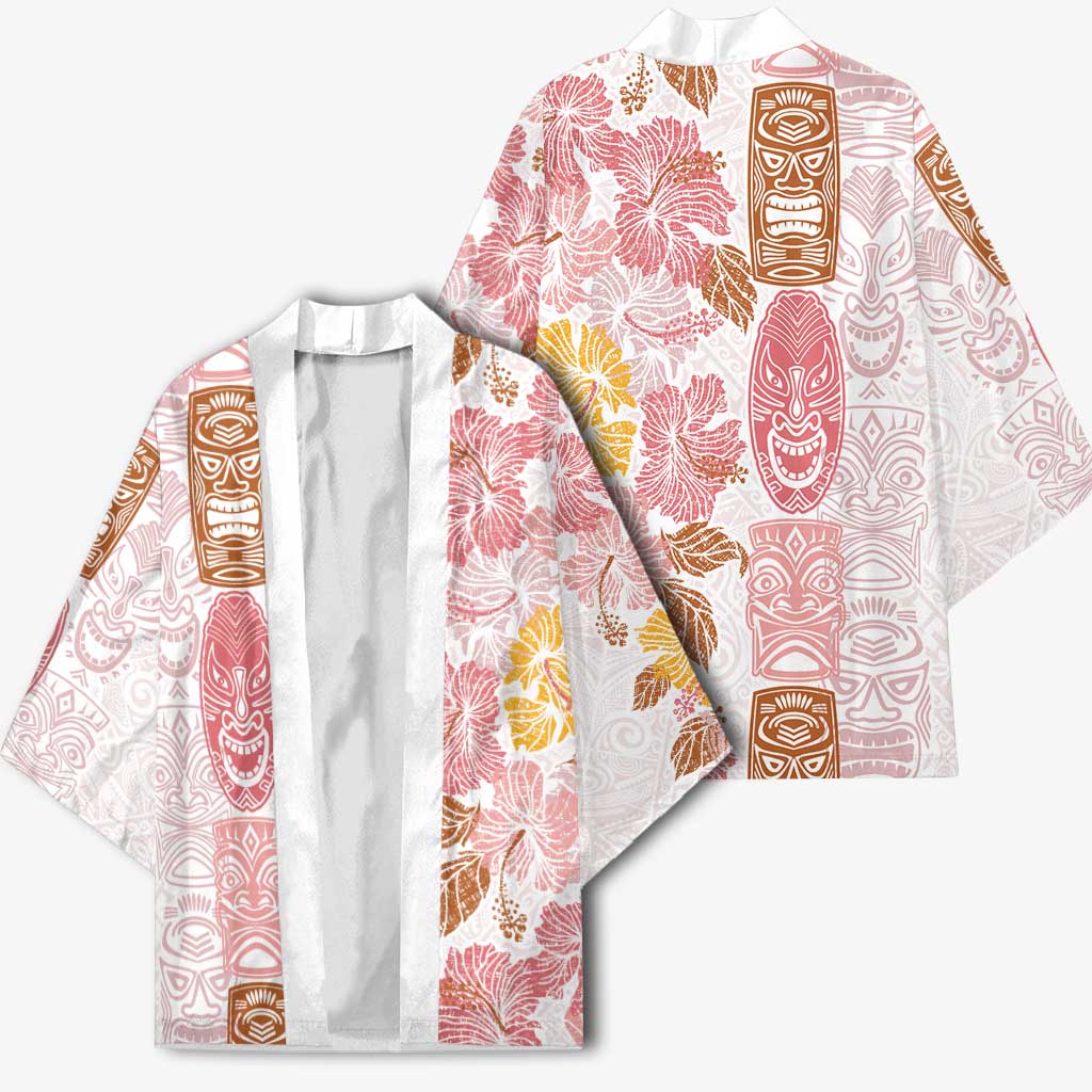 Christmas Aloha Hawaii Tiki Kimono Hibiscus Spring Colors - Polynesian Pride