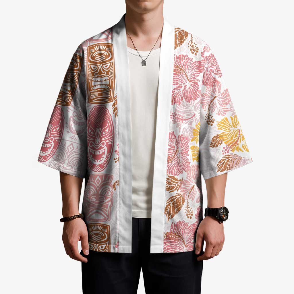Christmas Aloha Hawaii Tiki Kimono Hibiscus Spring Colors - Polynesian Pride