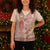 Christmas Aloha Hawaii Tiki Christmas Knitted V-Neck Vest Hibiscus Spring Colors - Polynesian Pride