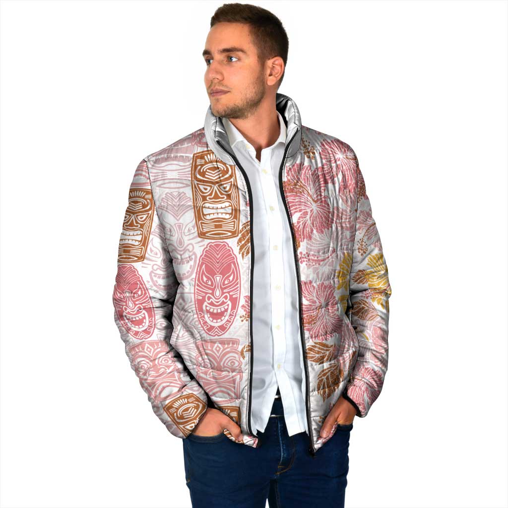 Christmas Aloha Hawaii Tiki Padded Jacket Hibiscus Spring Colors - Polynesian Pride