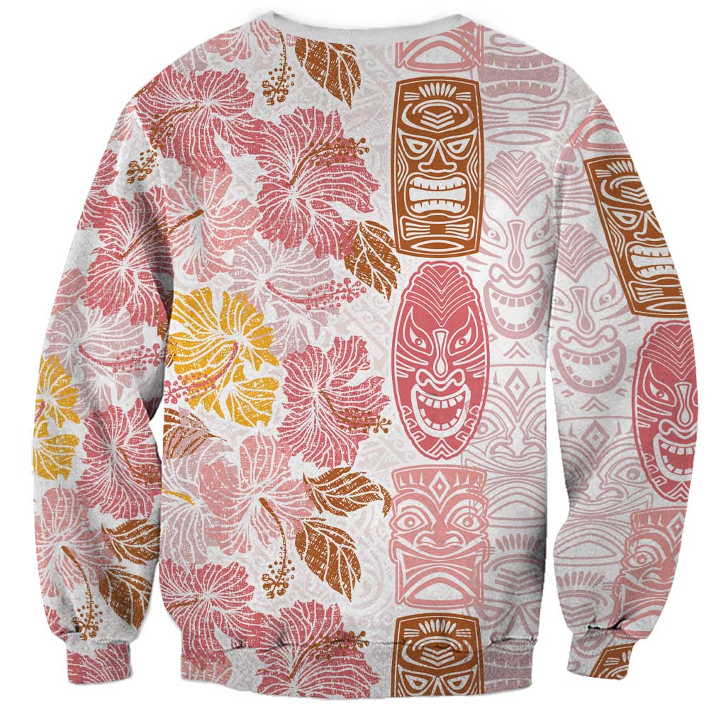 Christmas Aloha Hawaii Tiki Sweatshirt Hibiscus Spring Colors - Polynesian Pride