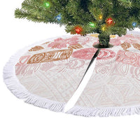 Christmas Aloha Hawaii Tiki Tree Skirt Hibiscus Spring Colors - Polynesian Pride