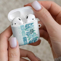 Christmas Aloha Hawaii Tiki AirPods Case Hibiscus Summer Colors - Polynesian Pride
