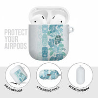 Christmas Aloha Hawaii Tiki AirPods Case Hibiscus Summer Colors - Polynesian Pride