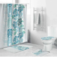 Christmas Aloha Hawaii Tiki Bathroom Set Hibiscus Summer Colors - Polynesian Pride