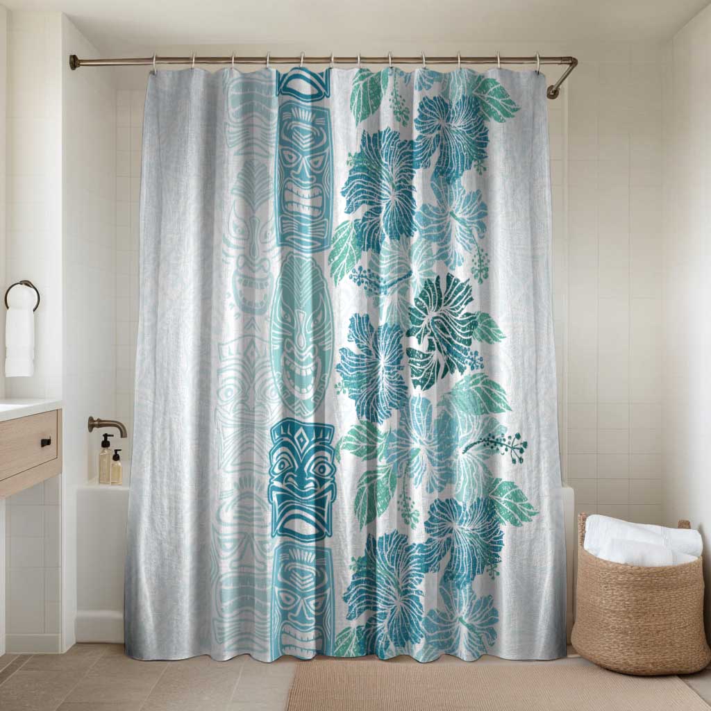 Christmas Aloha Hawaii Tiki Bathroom Set Hibiscus Summer Colors - Polynesian Pride