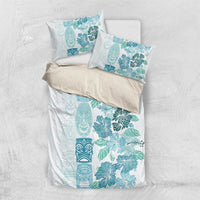 Christmas Aloha Hawaii Tiki Bedding Set Hibiscus Summer Colors - Polynesian Pride