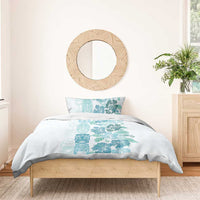 Christmas Aloha Hawaii Tiki Bedding Set Hibiscus Summer Colors - Polynesian Pride