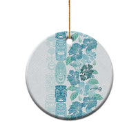Christmas Aloha Hawaii Tiki Ceramic Ornament Hibiscus Summer Colors - Polynesian Pride