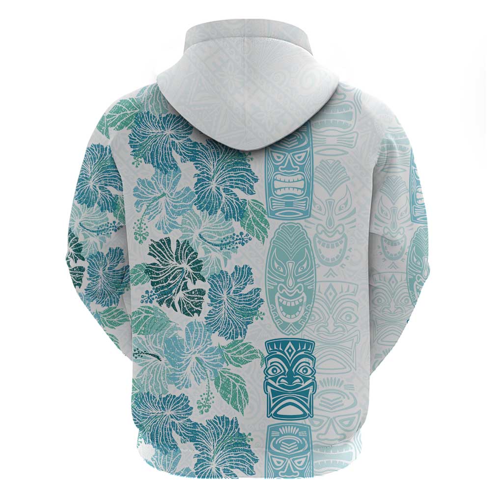 Christmas Aloha Hawaii Tiki Hoodie Hibiscus Summer Colors - Polynesian Pride