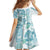 Christmas Aloha Hawaii Tiki Kid Short Sleeve Dress Hibiscus Summer Colors - Polynesian Pride