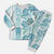 Christmas Aloha Hawaii Tiki Christmas Pajama Set Hibiscus Summer Colors - Polynesian Pride
