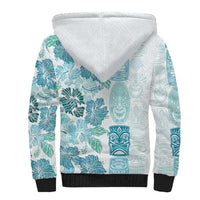 Christmas Aloha Hawaii Tiki Sherpa Hoodie Hibiscus Summer Colors - Polynesian Pride