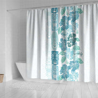 Christmas Aloha Hawaii Tiki Shower Curtain Hibiscus Summer Colors - Polynesian Pride