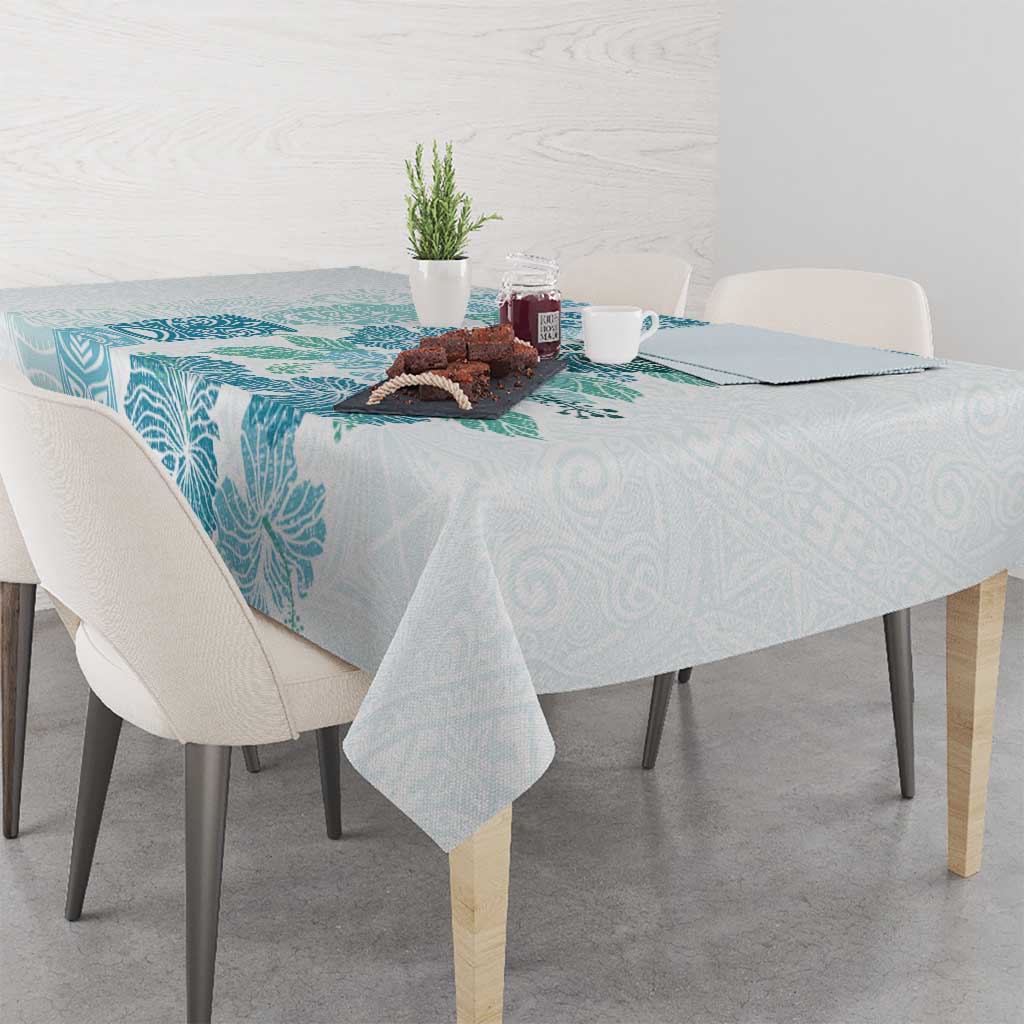 Christmas Aloha Hawaii Tiki Tablecloth Hibiscus Summer Colors - Polynesian Pride