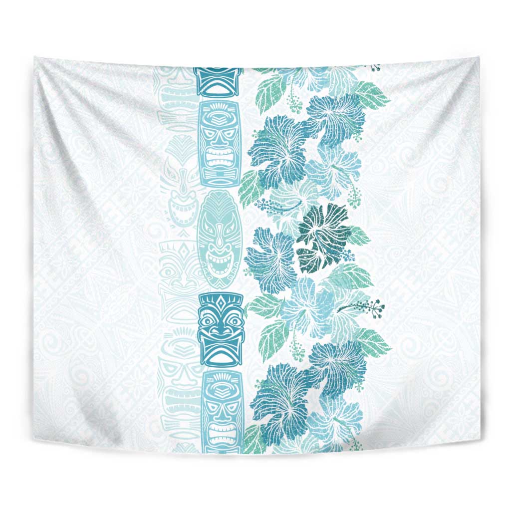 Christmas Aloha Hawaii Tiki Tapestry Hibiscus Summer Colors - Polynesian Pride