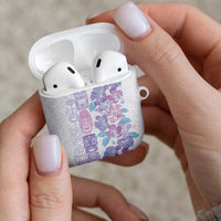 Christmas Aloha Hawaii Tiki AirPods Case Hibiscus Winter Colors - Polynesian Pride