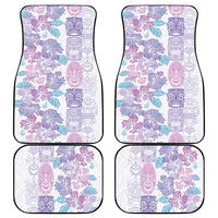 Christmas Aloha Hawaii Tiki Car Mats Hibiscus Winter Colors - Polynesian Pride