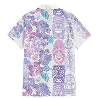 Christmas Aloha Hawaii Tiki Family Matching Mermaid Dress and Hawaiian Shirt Hibiscus Winter Colors - Polynesian Pride