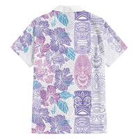 Christmas Aloha Hawaii Tiki Family Matching Summer Maxi Dress and Hawaiian Shirt Hibiscus Winter Colors - Polynesian Pride