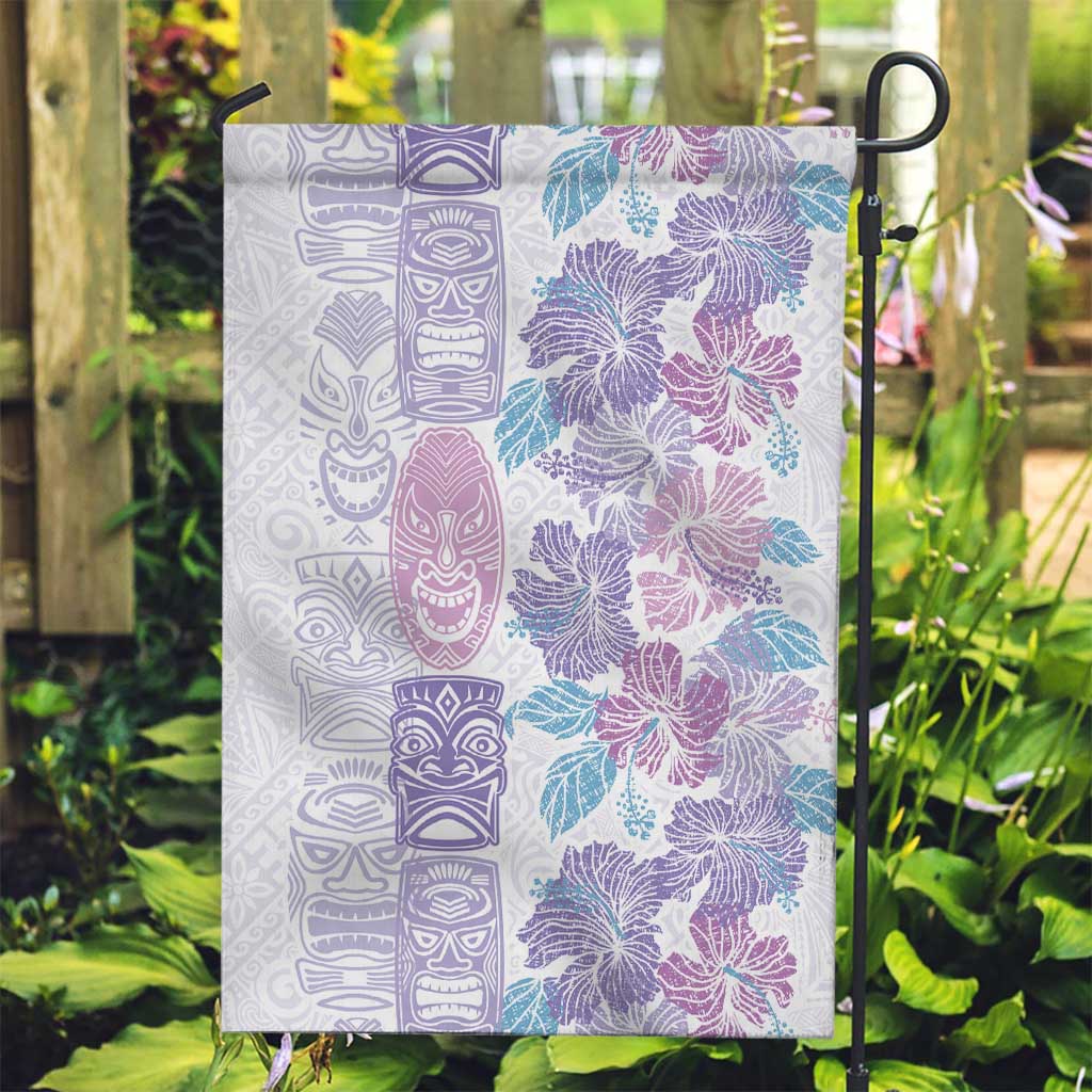 Christmas Aloha Hawaii Tiki Garden Flag Hibiscus Winter Colors - Polynesian Pride